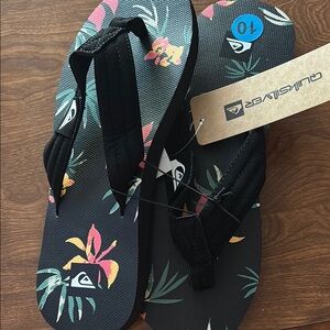 Quiksilver Tropical Black Flip Flops